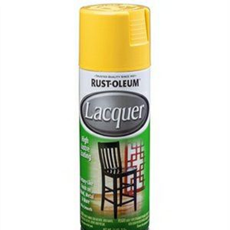 Paint * | Rust-Oleum Discount Sale Specialty Spray Lacquer, Yellow Gloss, 11-Oz.