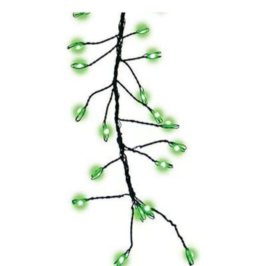 Outdoor Living & Patio * | Holiday Bright Lights Best Choice Micro Big Seed Cluster Led Light Set, Green Wire, Green Twinkle, 216-Ct.