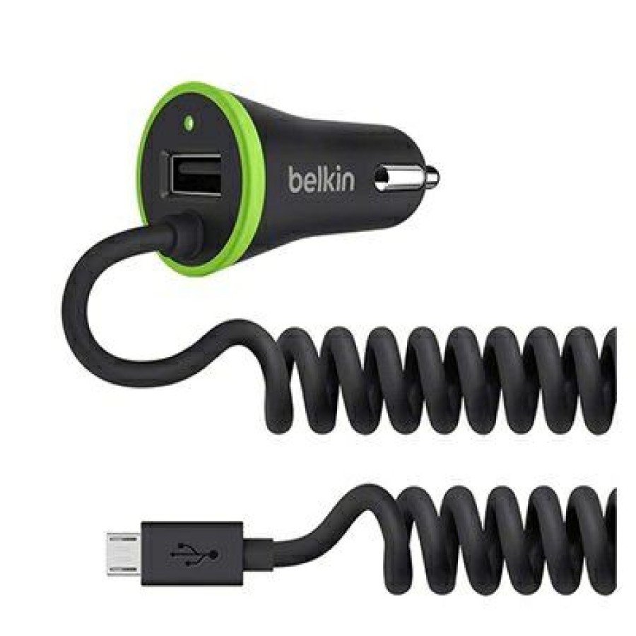 Home & Cleaning * | Belkin Cheaper Boost Up Universal Car Charger With Micro Usb Cable, Black