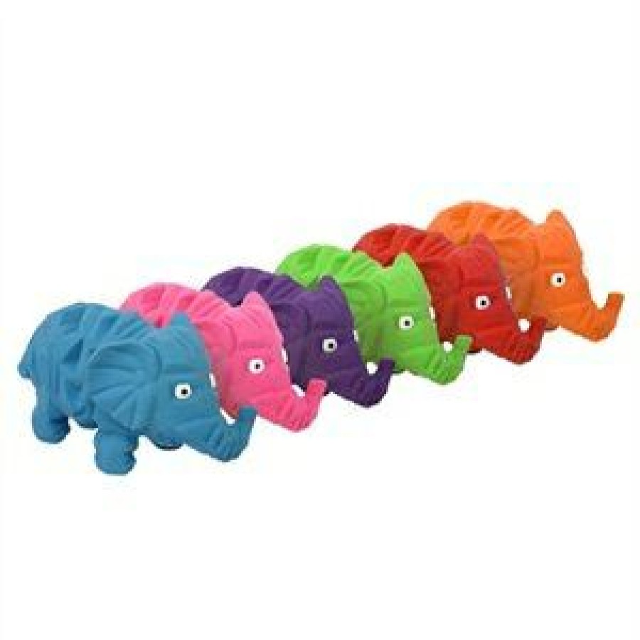 Pet Supplies * | Multipet Fire Sale Dog Toy, Latex Elephant, 8-In., Assorted Colors