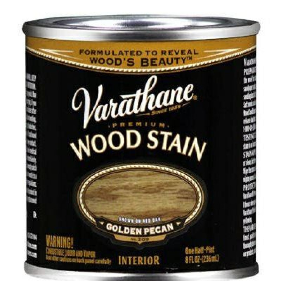 Paint * | Varathane Best Choice Golden Pecan Premium Oil-Based Interior Wood Stain, 1/2-Pt.