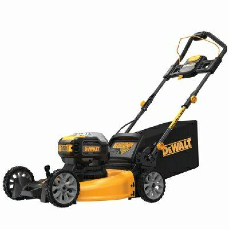 Lawn & Garden * | Dewalt Unique Max 2 20-Volt Cordless 3-N-1 Lawn Mower, Brushless Motor, 21.5-In. Deck, 2 Batteries & Charger