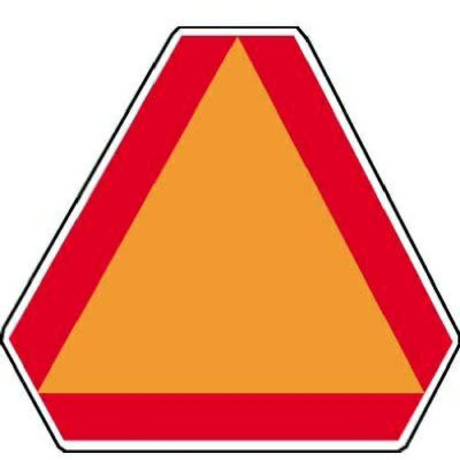 Hardware * | Hy-Ko Best Quality Safety Emblem, "Slow Moving Vehicle" Sign, High-Visibility Vinyl, 15 X 13-In.