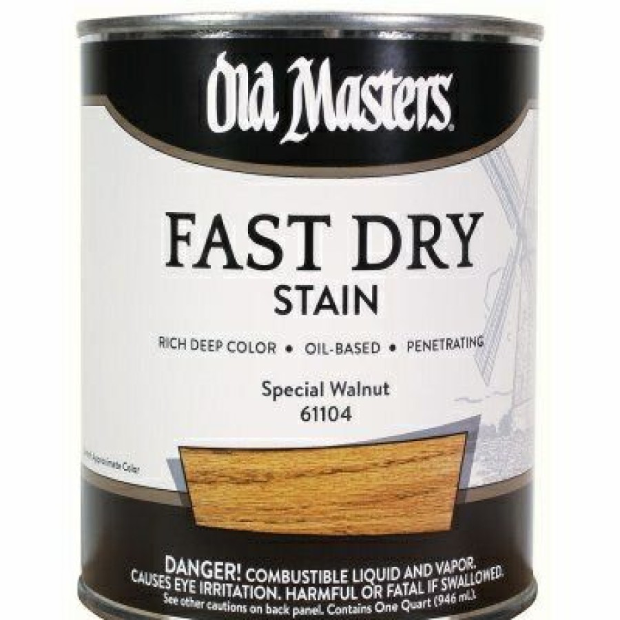 Paint * | Old Masters Quick Delivery Fast Dry Stain, Oil-Based, Special Walnut, 1-Qt.