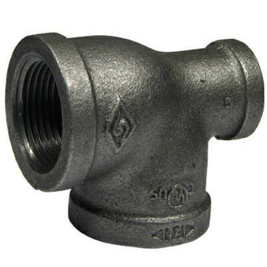 Plumbing * | Southland Low Price Black Pipe Fitting, Reducing Tee, 1 X 1/2 X 1-In.