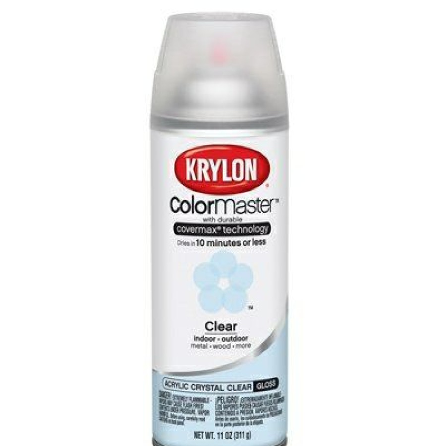 Paint * | Krylon Quick Delivery Colormaster Spray Paint, Indoor/Outdoor Use, Gloss Crystal Clear, 12-Oz.