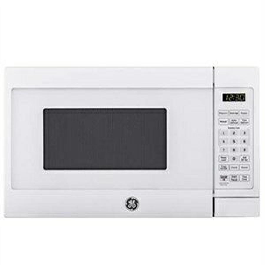 Kitchen * | Ge Top Selling Microwave Oven, 0.7-Cu. Ft. Capacity, White, 700-Watt