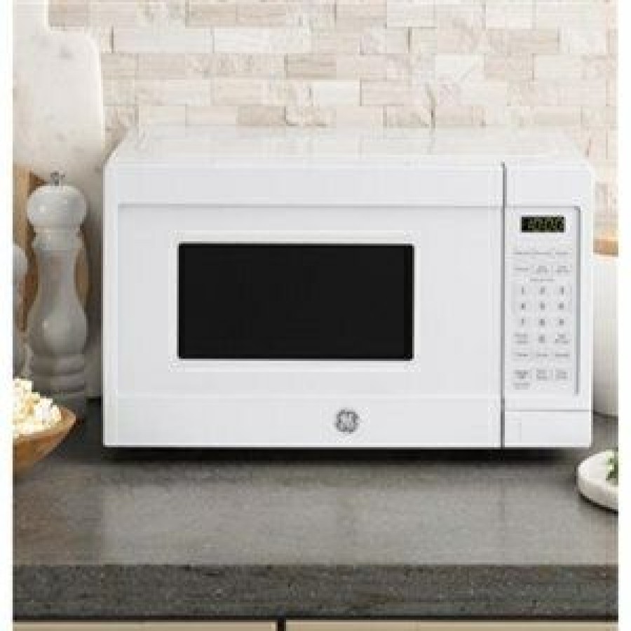 Kitchen * | Ge Top Selling Microwave Oven, 0.7-Cu. Ft. Capacity, White, 700-Watt