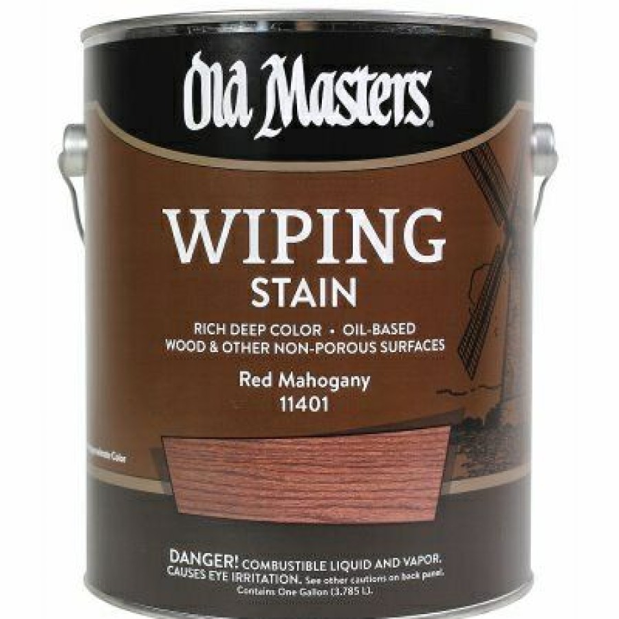 Paint * | Old Masters Hot Selling Wiping Stain, Oil-Based, Red Mahogany, Gallon