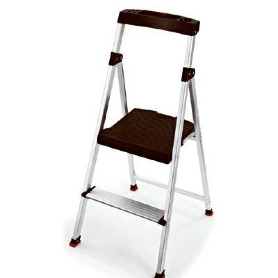 Kitchen * | Rubbermaid Best Quality Step Stool, 2-Step, Aluminum