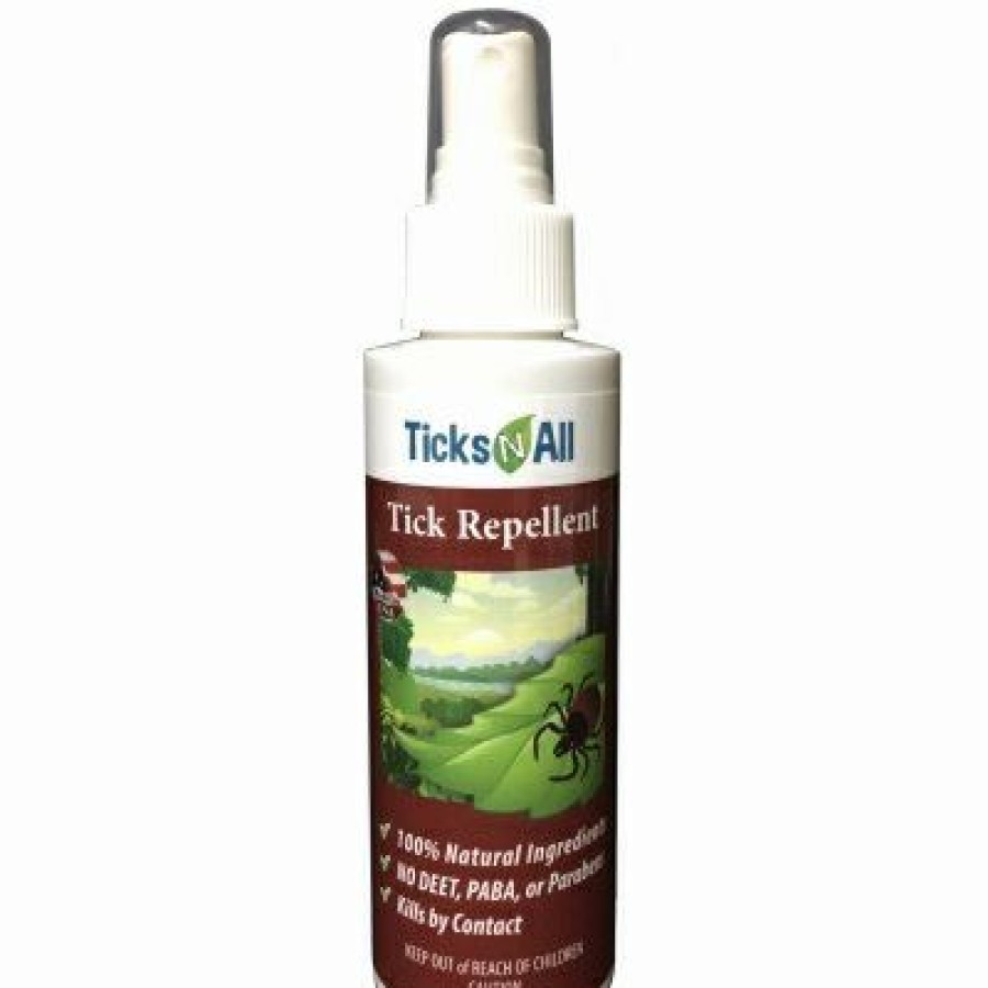 Lawn & Garden * | Ticks-N-All Discount Sale All Natural Tick Repellent, 4-Oz. Spray