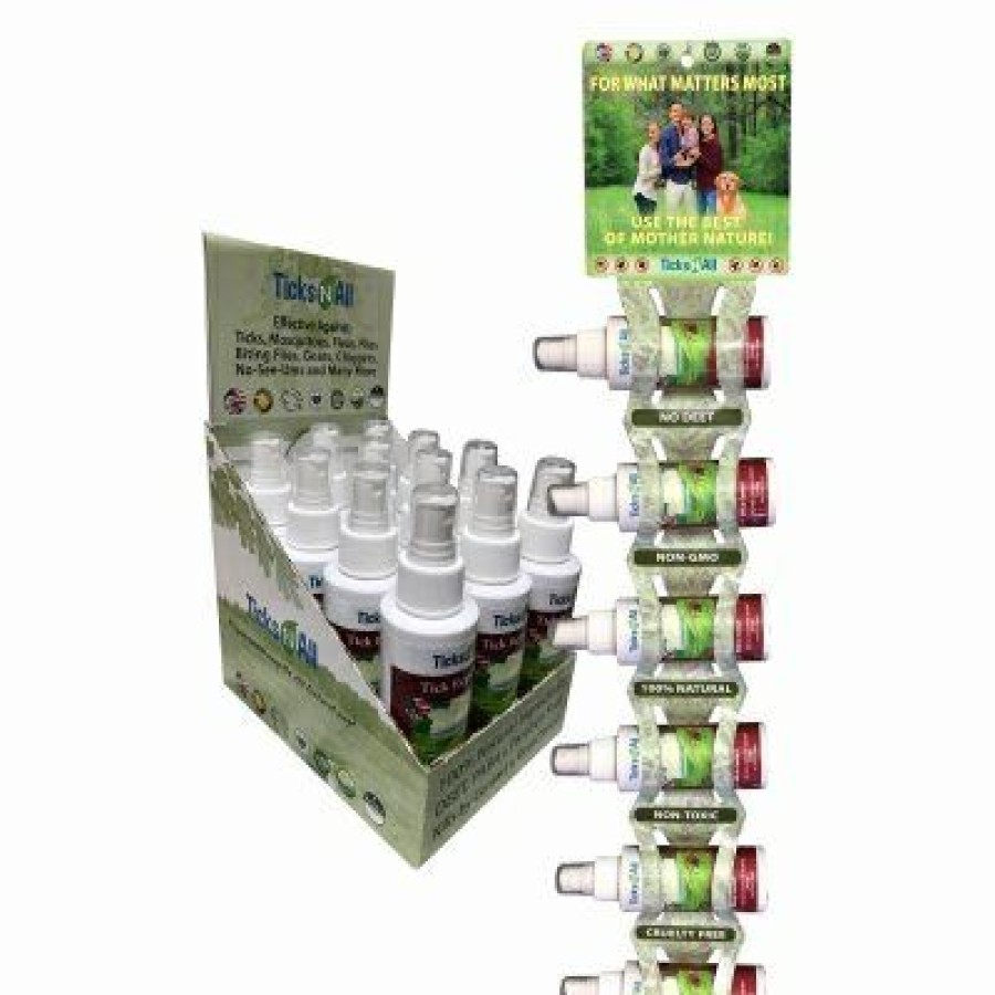 Lawn & Garden * | Ticks-N-All Discount Sale All Natural Tick Repellent, 4-Oz. Spray