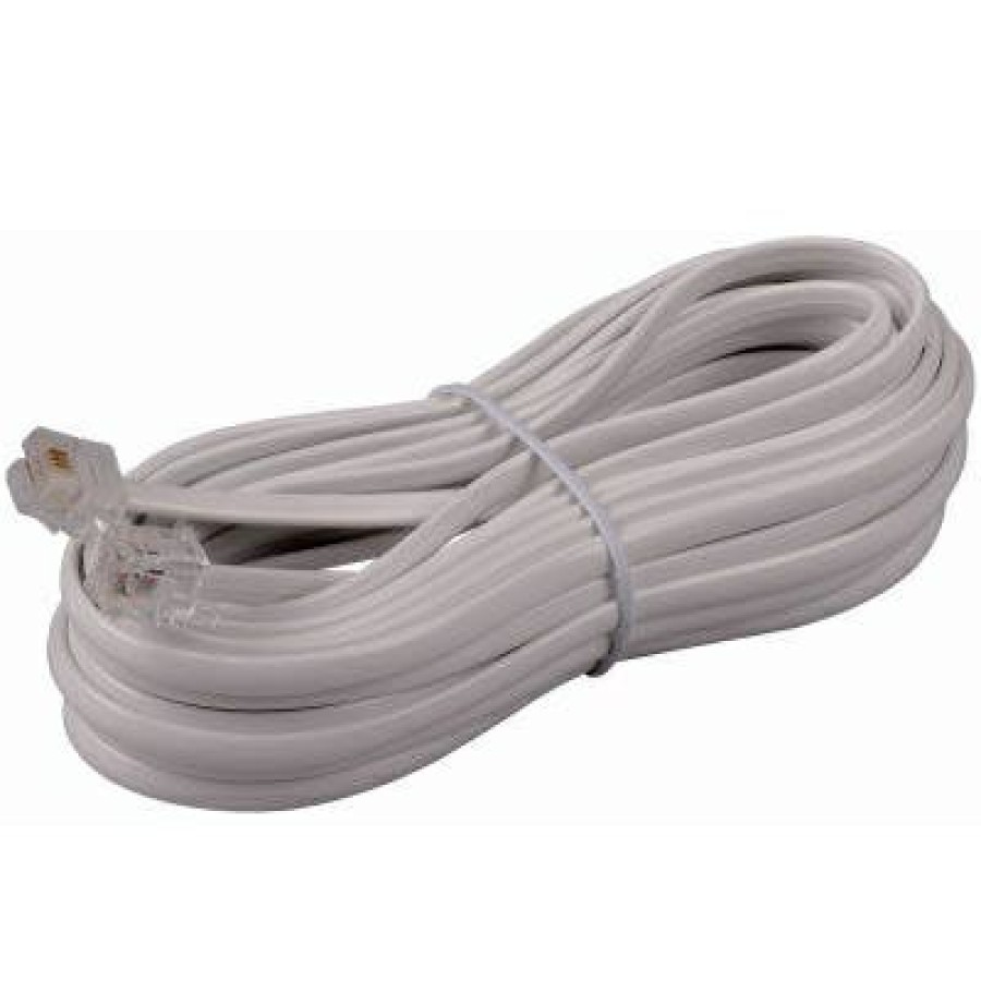 Home & Cleaning * | Rca Unique Phone Line Cord, White, 25-Ft.