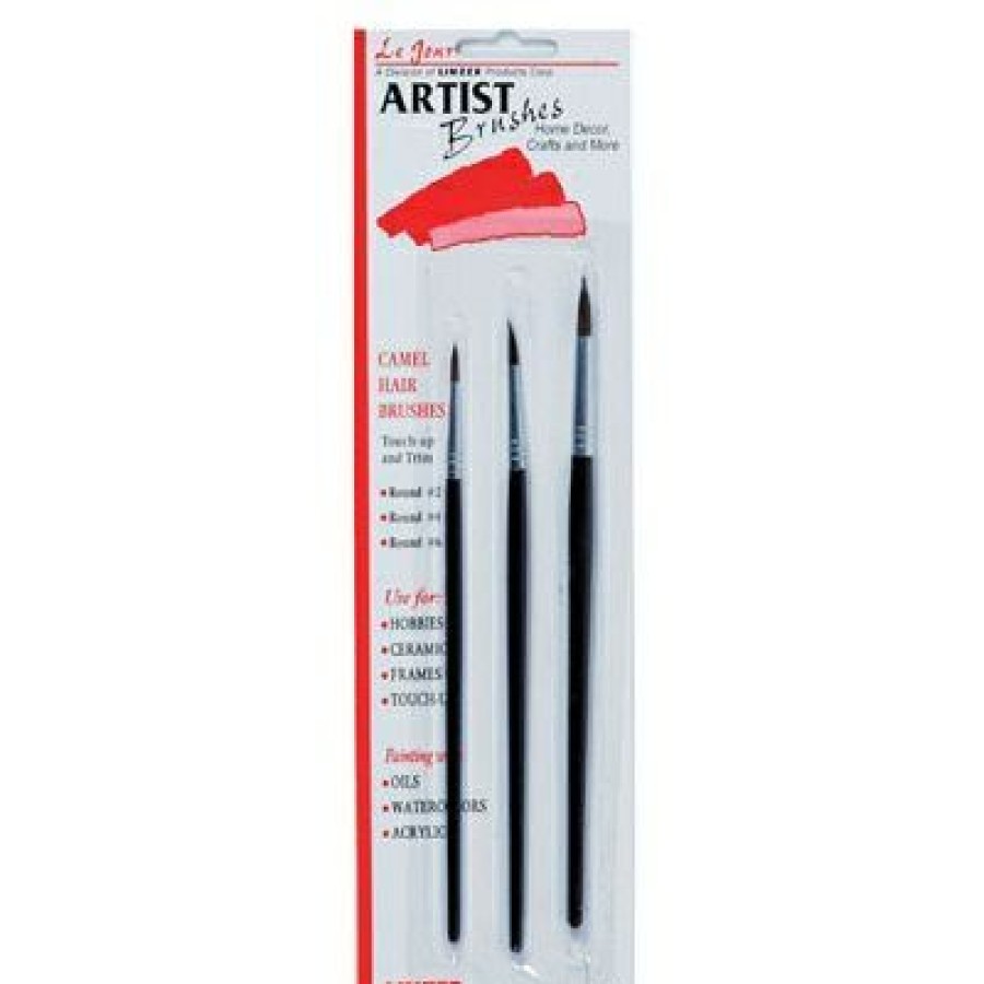 Paint * | Linzer Best Quality Le Jour 3-Pc.Artist Brush Set