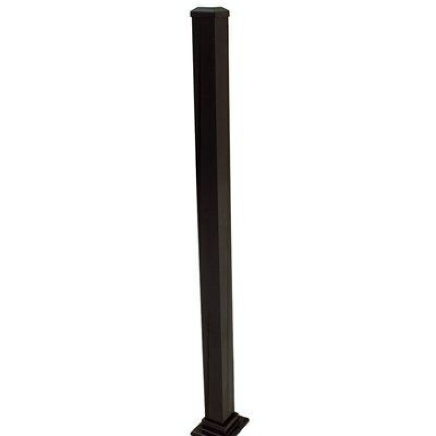 Building Materials * | Summit Online Aluminum Post, Black, 43-In.