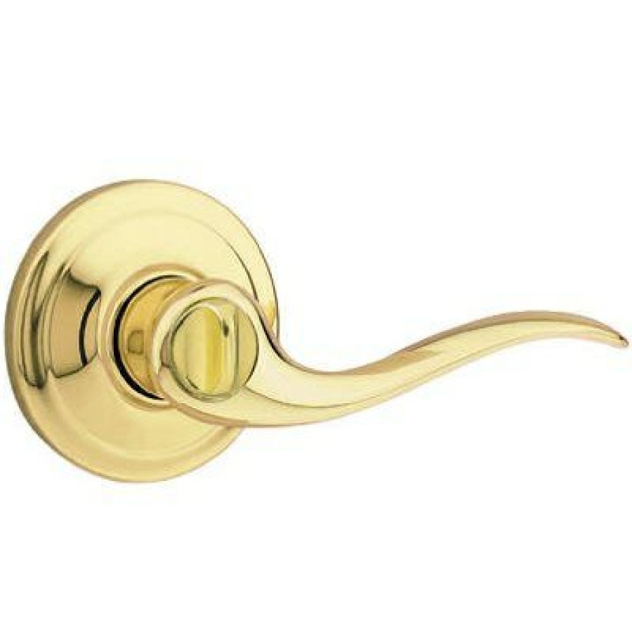 Hardware * | Kwikset Typical Style Signature Brass Universal Tustin Privacy Lever