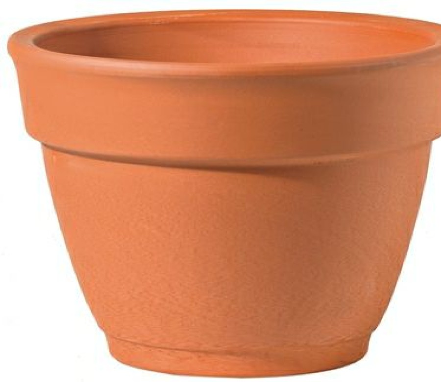 Lawn & Garden * | Deroma Discount Sale Garden Bell Clay Pot, Terra Cotta, 6-In.