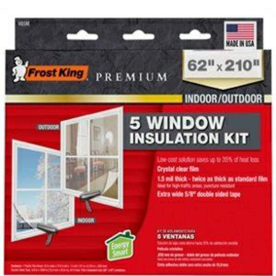 Heating & Cooling * | Frost King Unique Window Insulation Kit, Heavy-Duty, Xl, 62 X 210-In.