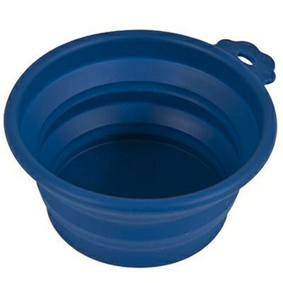 Pet Supplies * | Petmate Online Pet Travel Bowl, Collapsible, Navy Blue, 3-Cup Capacity