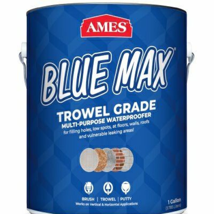 Building Materials * | Ames Excellent Blue Max Liquid Rubber Waterproofer, Regular Grade, Gallon