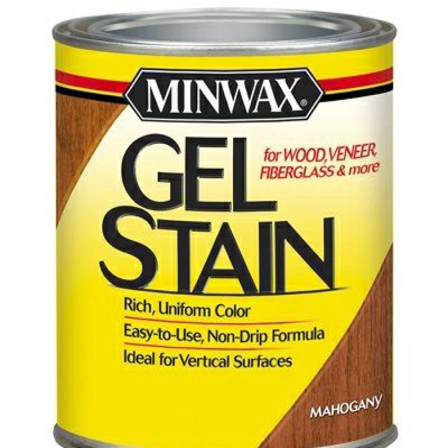 Paint * | Minwax Best Choice Mahogany Gel Wood Stain, Qt.