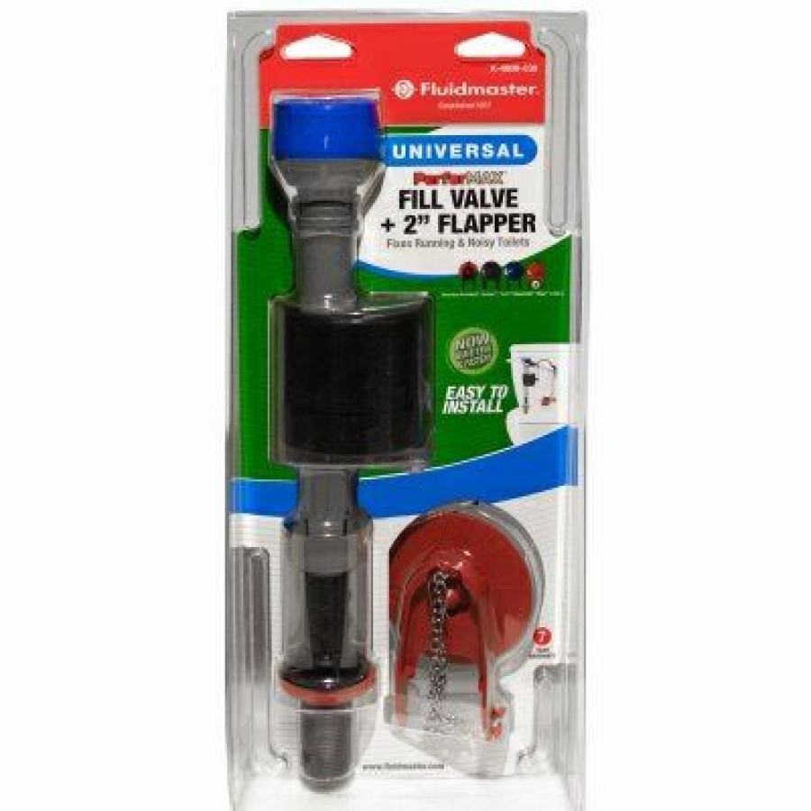 Plumbing * | Fluidmaster Typical Style Performax Toilet Fill Valve And 2-In. Water-Saving Toilet Flapper Kit