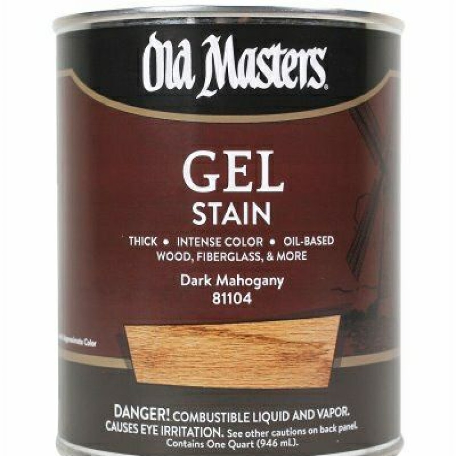 Paint * | Old Masters Low Price Gel Stain, Oil-Based, Dark Mahogany, 1-Qt.