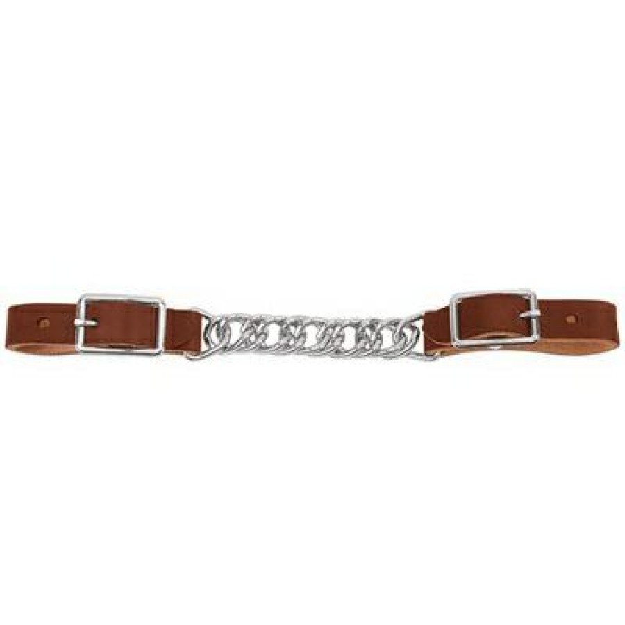 Farm & Ranch * | Weaver Leather Large Choice Horizons Collection Horse Curb Strap, 4.5-In. Single Flat Link, Leather, 5/8-In.