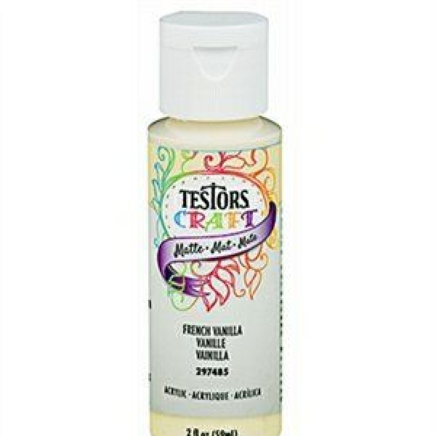 Holiday & Seasonal * | Testors Low Price Acrylic Craft Paint, French Vanilla, 2-Oz.