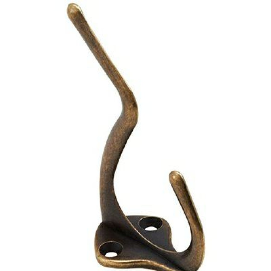 Hardware * | National Hardware Online Hook, Coat & Hat, Antique Brass