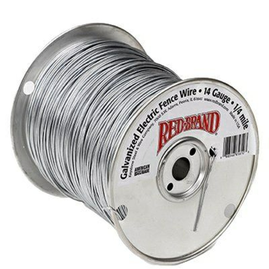 Farm & Ranch * | Red Brand Quick Delivery Electric Smooth Fence Wire, .25-Mile, 17-Ga.