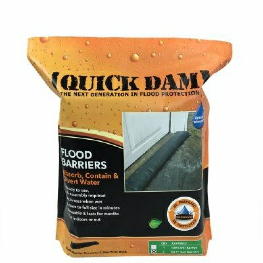 Lawn & Garden * | Quick Dam Online Flood Barrier 6-In. X 5-Ft., 2-Pk.