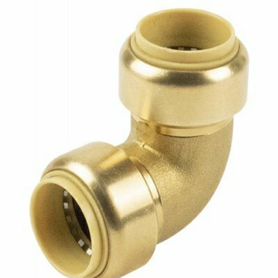 Plumbing * | Proline Typical Style 90 Degree Push On Pipe Elbow, 1/2-In. Brass