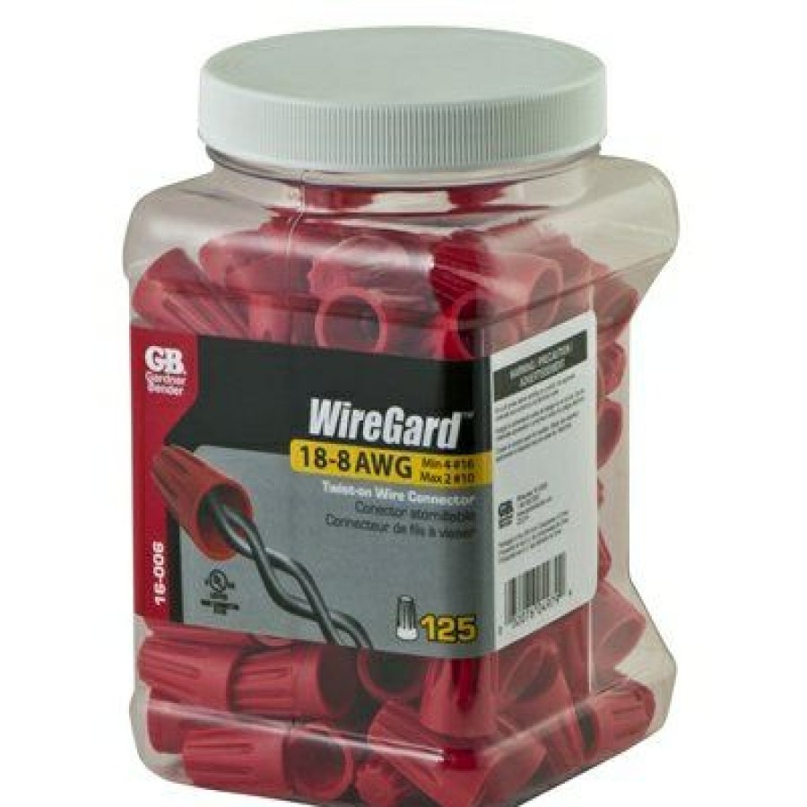 Electrical * | Gardner Bender Official Wing-Gard Wire Connector, Twist-On, 18-12 Awg, Red, 125-Pk.