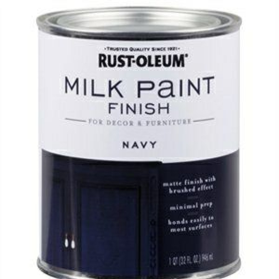 Holiday & Seasonal * | Rust-Oleum Best Quality Milk Paint Finish, Navy, 30-Oz.