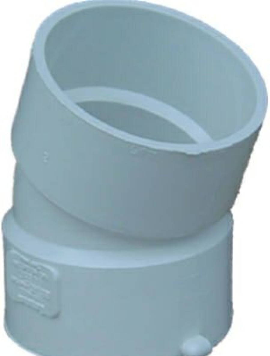 Plumbing * | Tigre Official Pvc Pipe Sewer And Drain 22-1/2-Degree Elbow, 4-In.