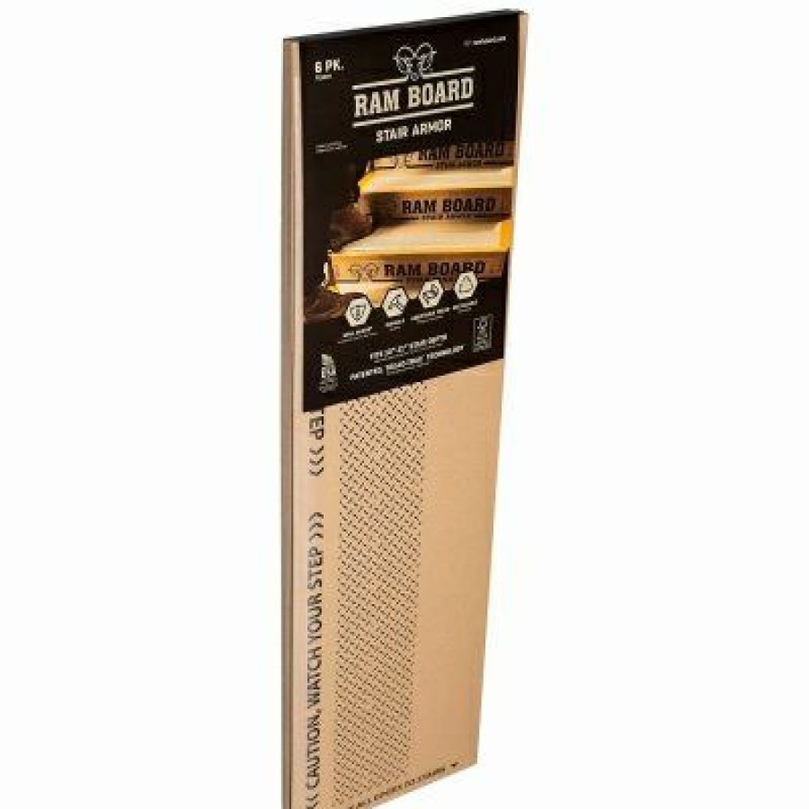 Building Materials * | Ram Board Fire Sale Ramboard Stair Armour, 19 X 34-In., 6-Pk.