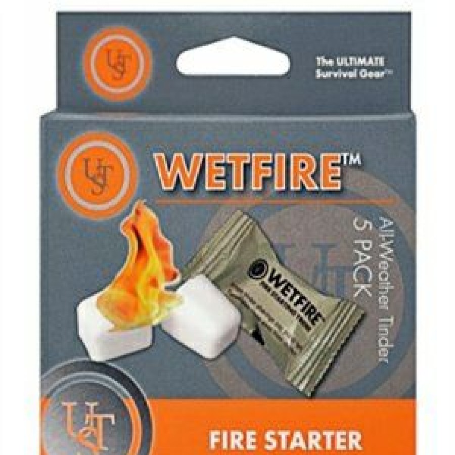 Outdoor Living & Patio * | Ultimate Survival Large Choice Wetfire Tinder, White, 5-Pk.