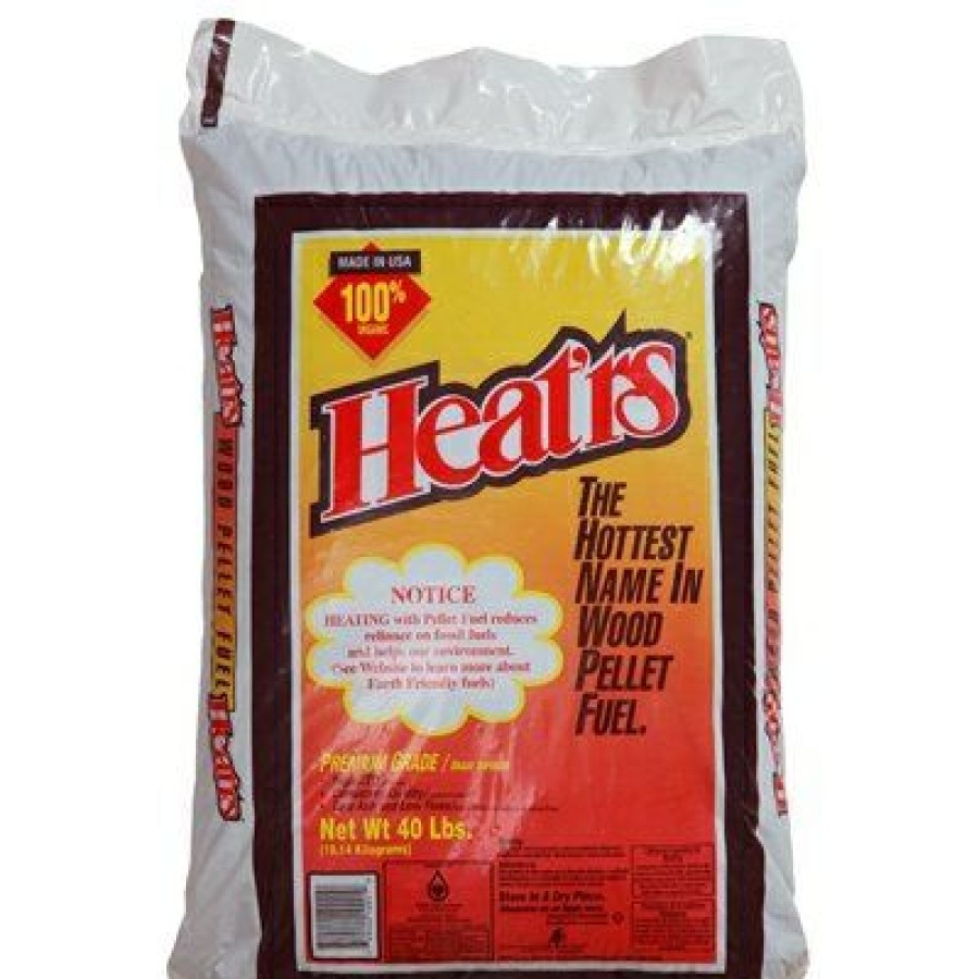 Heating & Cooling * | Heart'S Fashionable Premium Wood Pellet Fuel, 40-Lbs.