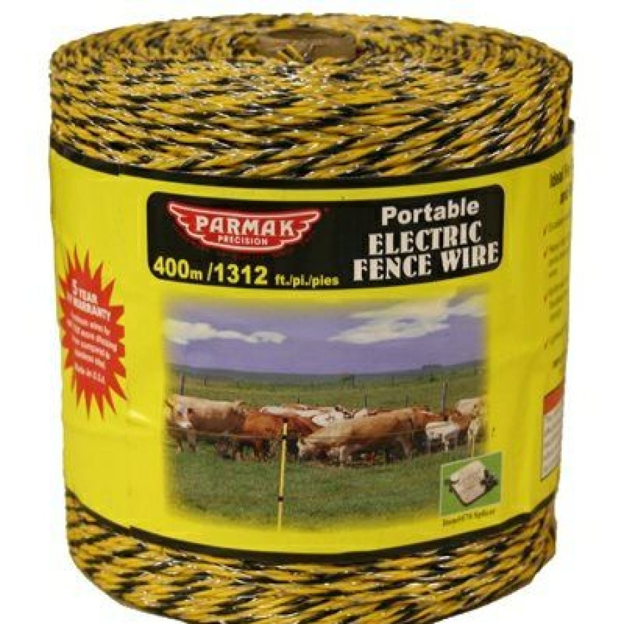 Farm & Ranch * | Baygard Top Selling Electric Fence Wire, Yellow & Black Aluminum, 1,312-Ft. Spool