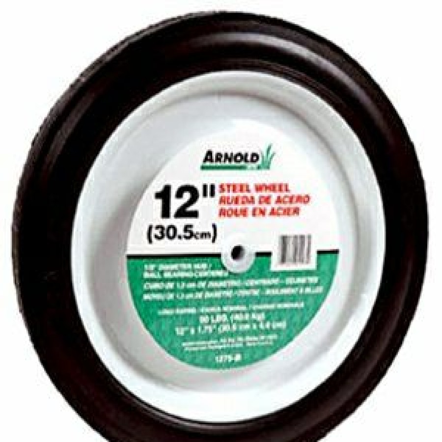 Lawn & Garden * | Arnold Unique Universal Symmetrical Replacement Lawn Mower Wheel, Steel, 12-In.