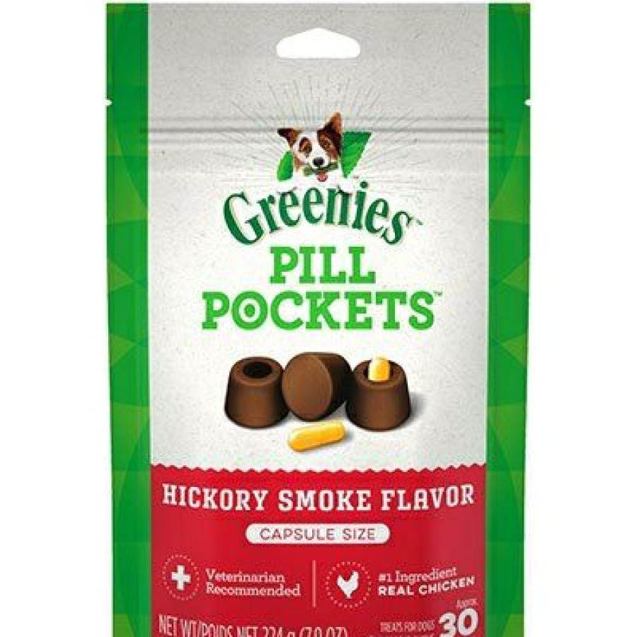 Pet Supplies * | Greenies Best Choice Pill Pockets Capsule Dog Treats, Hickory Smoke Flavor, 7.9-Oz.