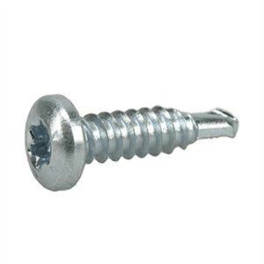 Hardware * | Hillman Low Price Power Pro Metal Screws, Self-Drilling, Pan Head, #8-18 X 3/4-In., 180-Ct.