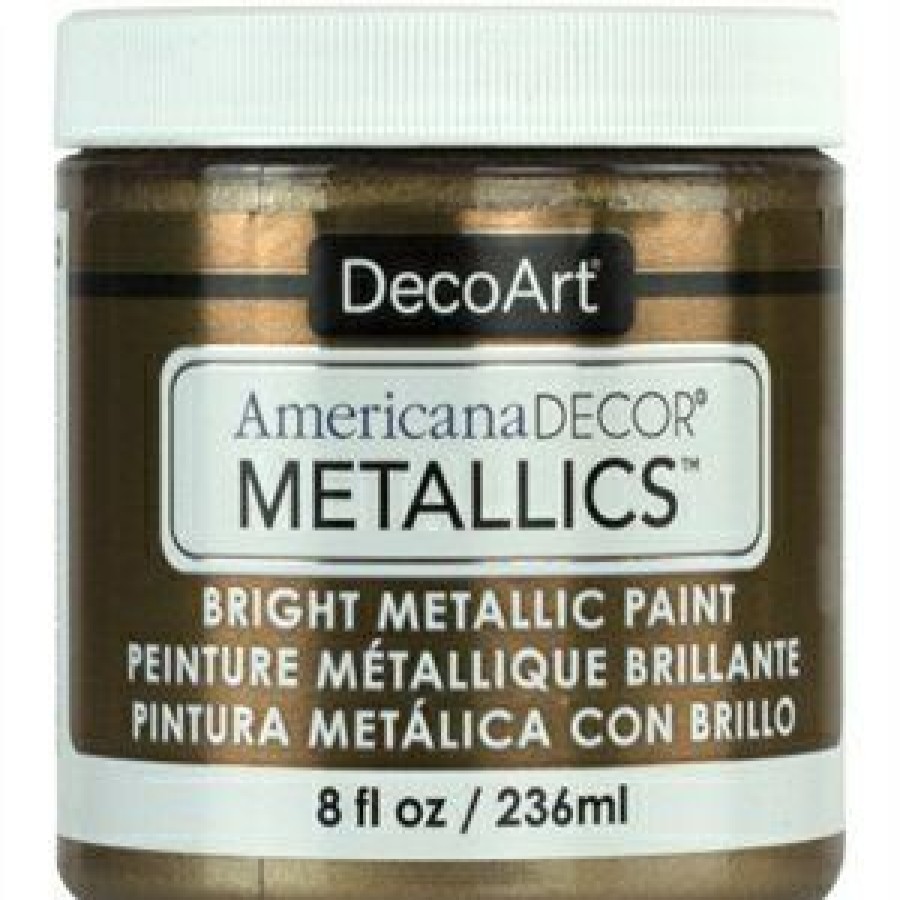 Holiday & Seasonal * | Decoart Hot Selling Americana Decor Metallics Craft Paint, Antique Bronze, 8-Oz.