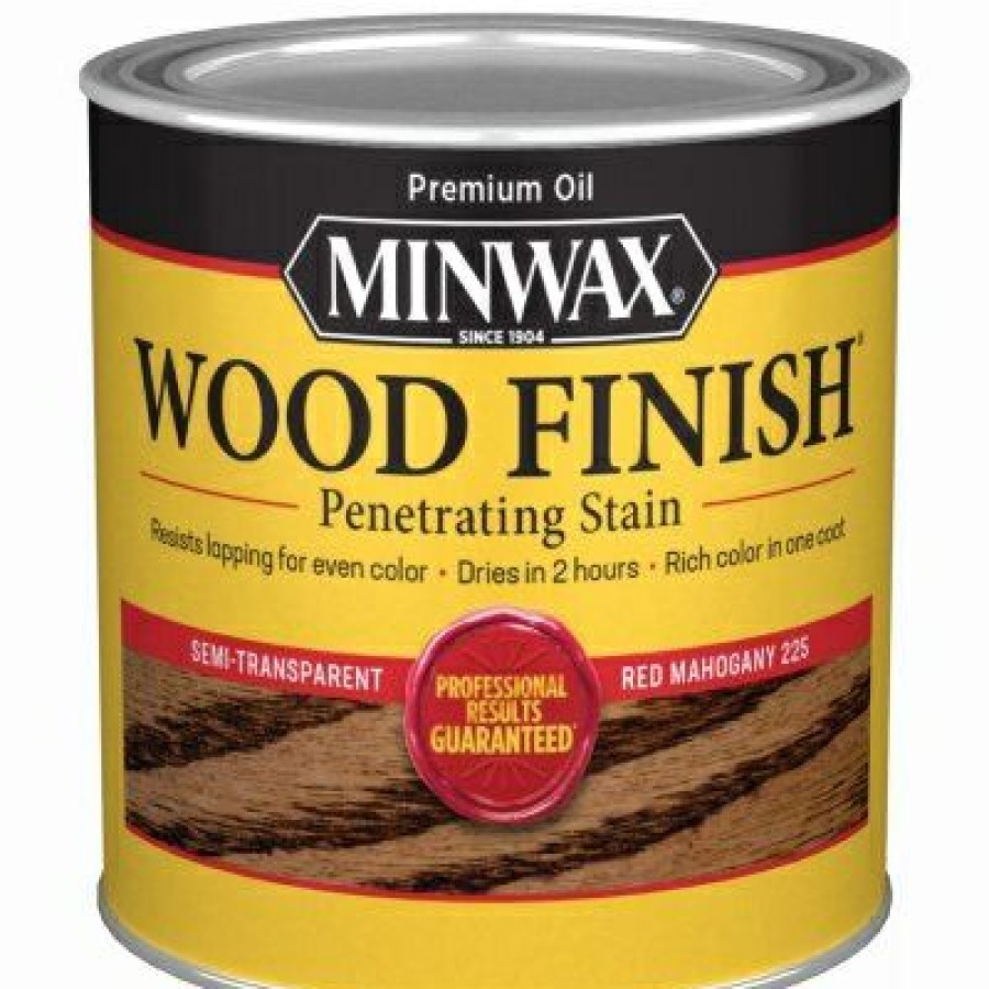 Paint * | Minwax Low Price Red Mahogany Wood Finish, 1/2-Pt.