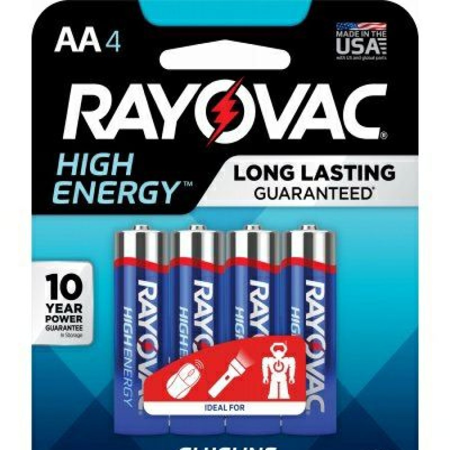 Electrical * | Rayovac Official High Energy Aa (Double A) Alkaline Batteries, 4 Pack