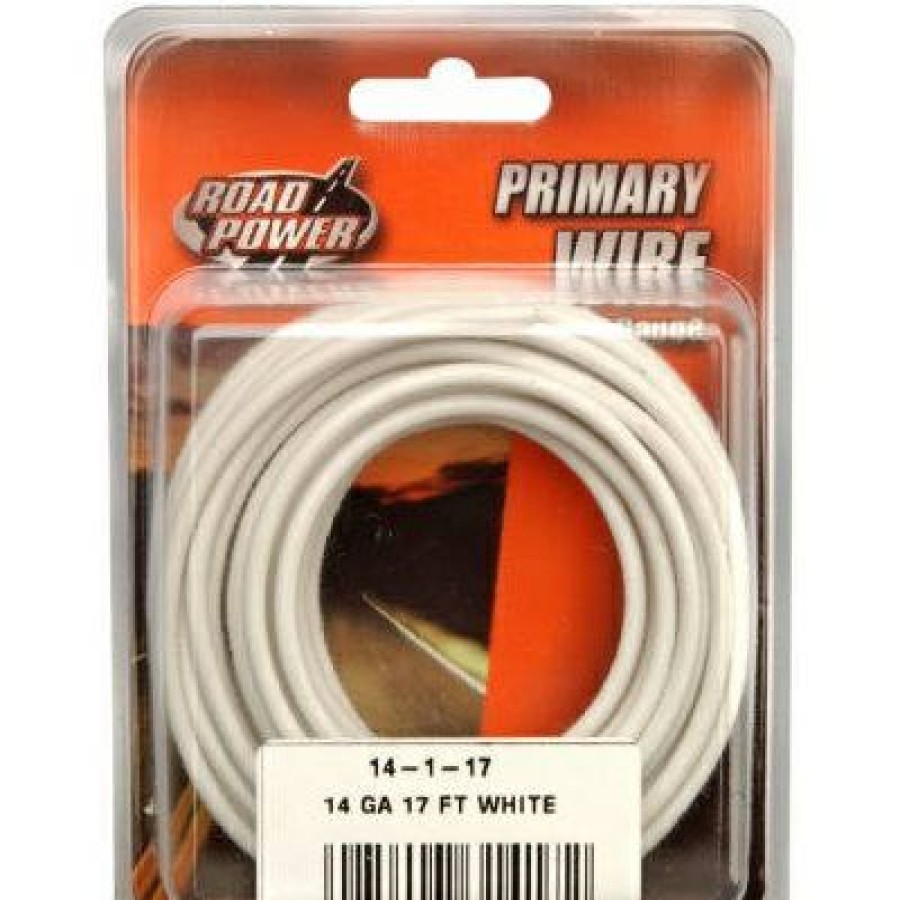 Automotive * | Excellent Primary Wire, White, 14-Ga., 17-Ft.