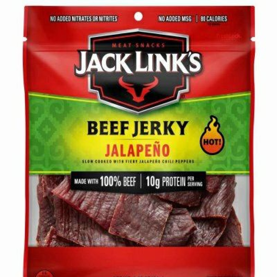 Kitchen * | Jack Links Discount Sale Meat Snack, Jalapeno Beef Jerky, 2.85-Oz.