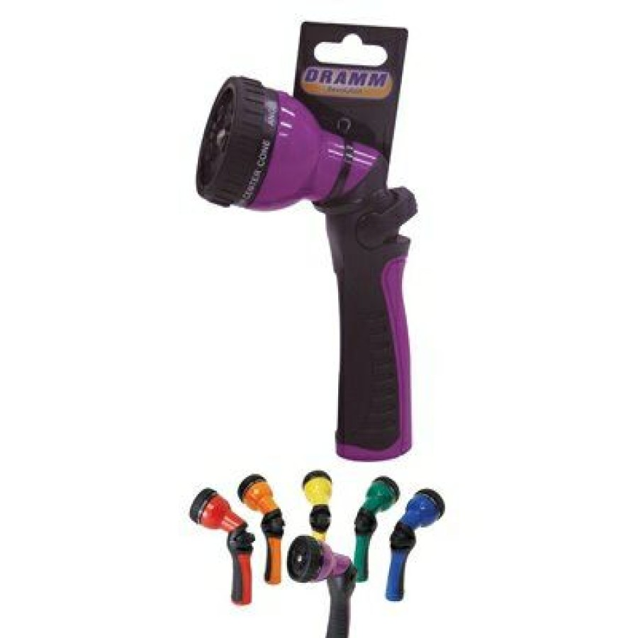 Lawn & Garden * | Dramm Fire Sale Spray Gun Hose Nozzle, 9-Pattern, Assorted Colors